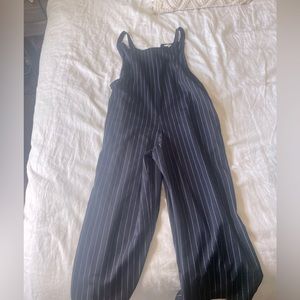 Vintage Pinstripe Jumpsuit- 90s Friends Inspired